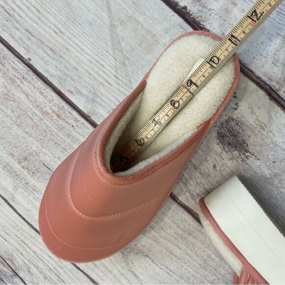 Anthropologie Maeve Puffy Platform Slippers Pink White Size Large 10 - 11 - Picture 7 of 11